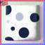 Couvre-lit matelassé à pois bleu marine toutes tailles-126175293