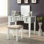 Ensemble de meuble-lavabo de style transitionnel 1 pièce avec tabourets rembourrés-534728024