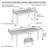 Statler Rectangular Acacia Solid Wood Extendable Outdoor Dining Table , 87.5 " W 36.5 " D