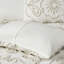 Édredon en chenille de coton 3 pièces / taupe - très grand / très grand, lavable en machine-118649967