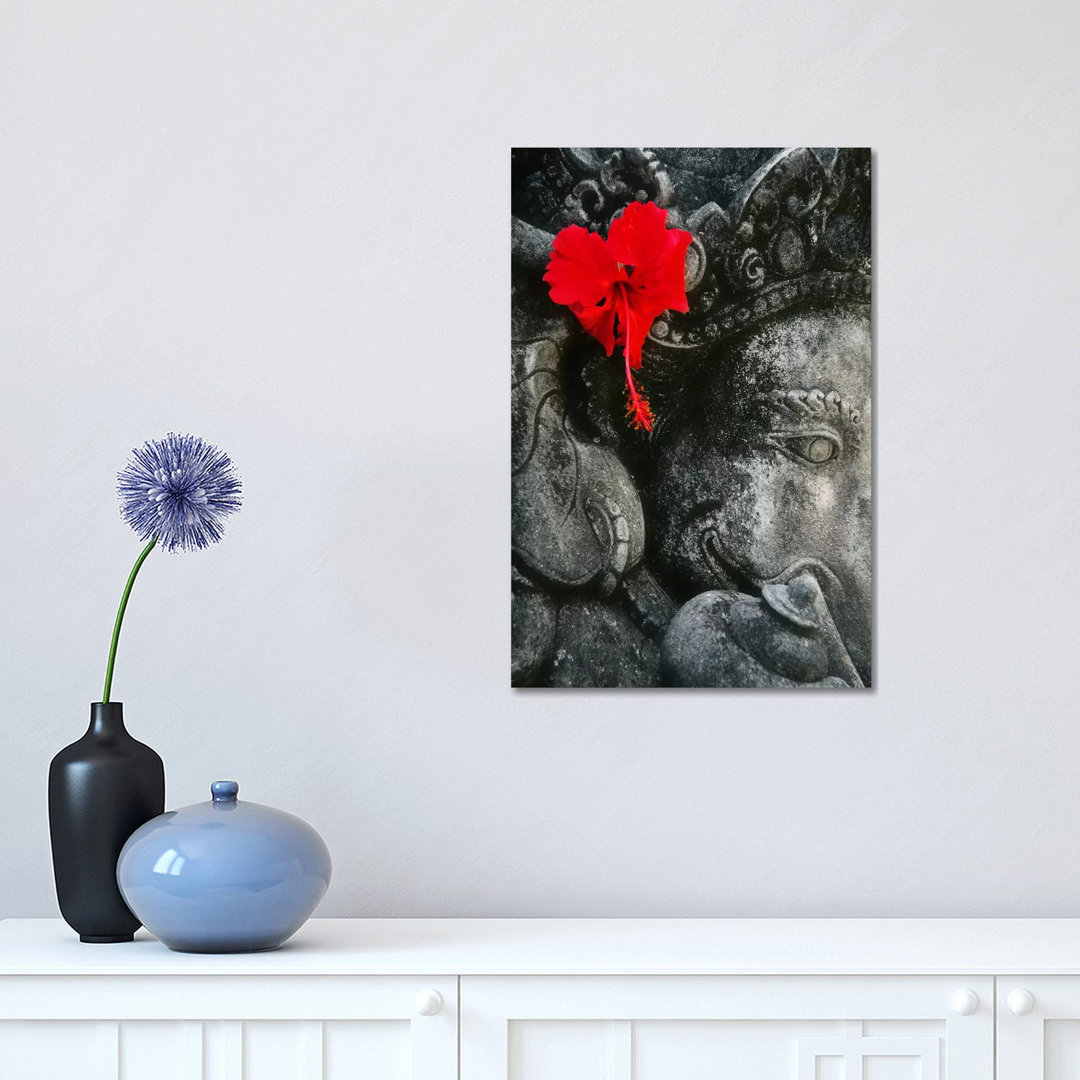 Ganesh Holy Hindu God Statue - Print on Canvas