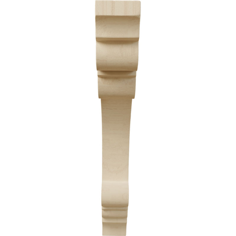 Corbeau Ellis Wood, Hévéa, H 10,5 po x l 1,5 po x P 8,5 po