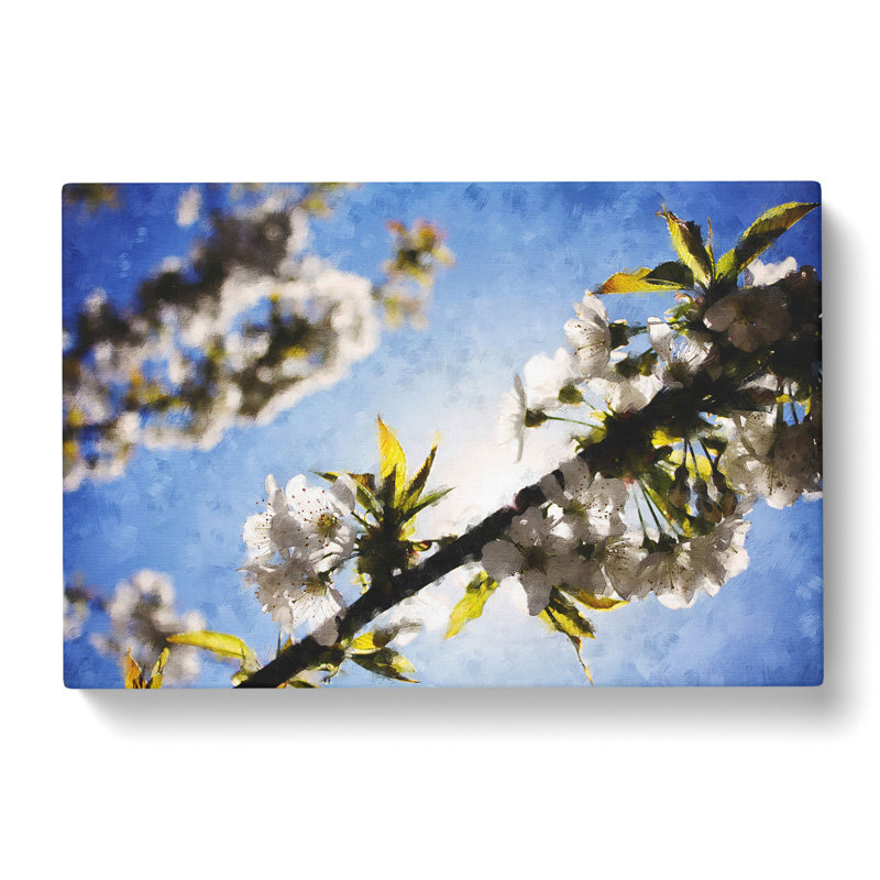 White Cherry Blossom Vol.1 - Wrapped Canvas, 35cm H x 50cm W x 3cm D