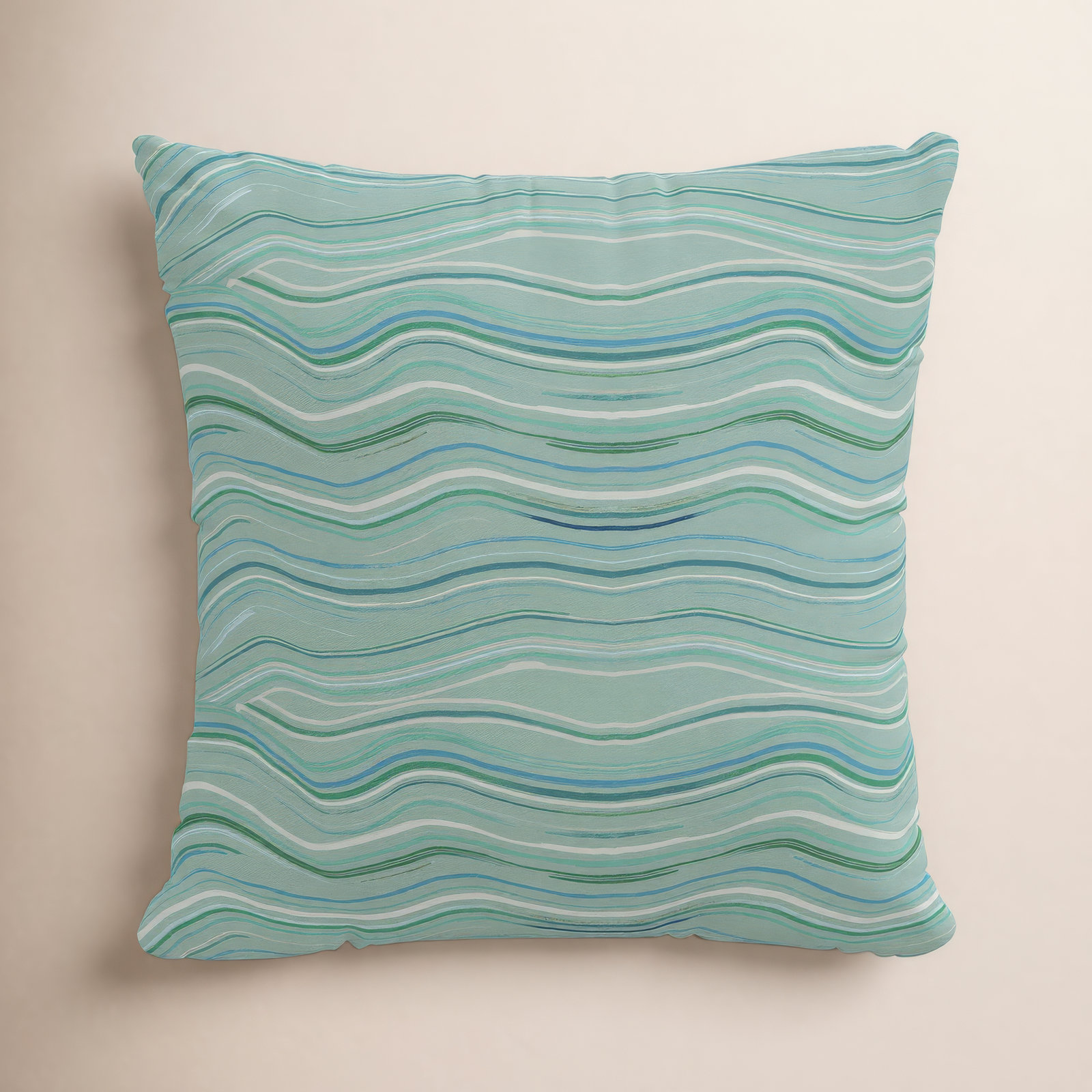 Claira Cotton Throw Pillow, 18" H x 18" W, Pillow Cover Only - No Insert, Blue
