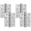 vidaXL Hinge Silver Steel Silent Bearing Door Frame Smooth Operation