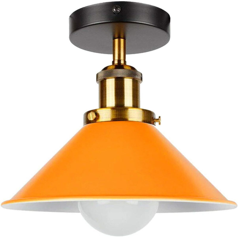 Semi Flush Mount, Orange