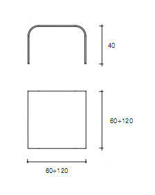 Junior Four Leg Coffee Table, 60 cm