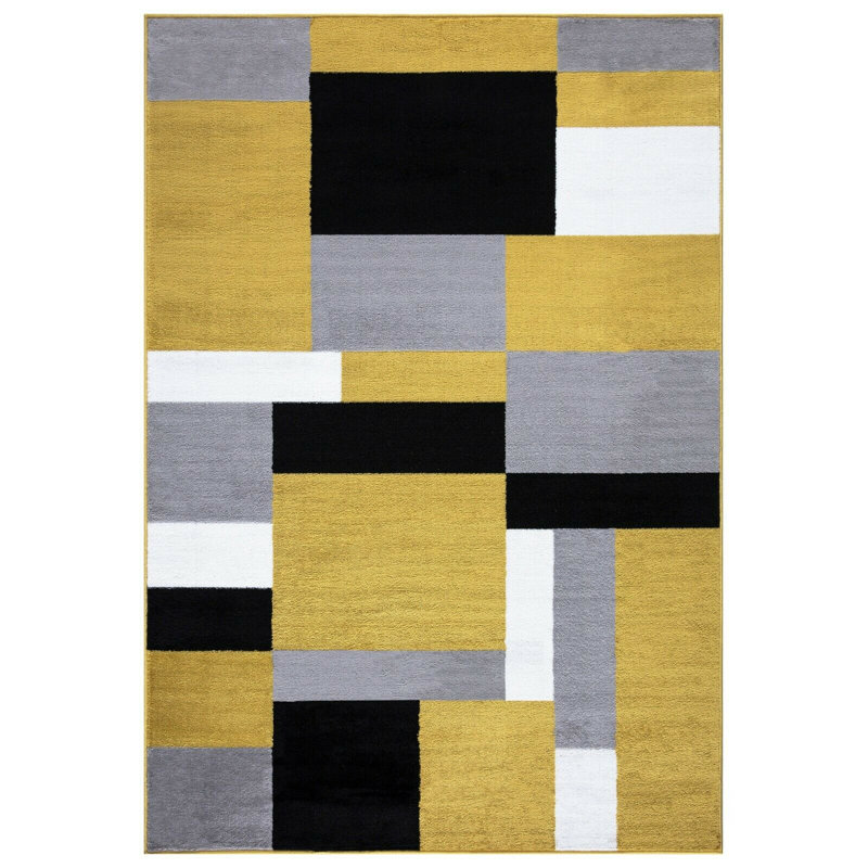 Amitola Geometric Area Rug, Rectangle 60 x 110cm