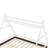 Full House Platform Bed With Stairs, Solid Wood Twin Bed Frame, Low Profile And Childlike Fun Design, White-1096254343