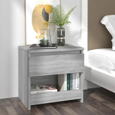 Cryal 40cm W Bedside Table