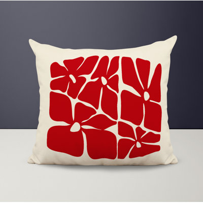 Polyester Throw Square Indoor/Outdoor Pillow Cover & Insert
