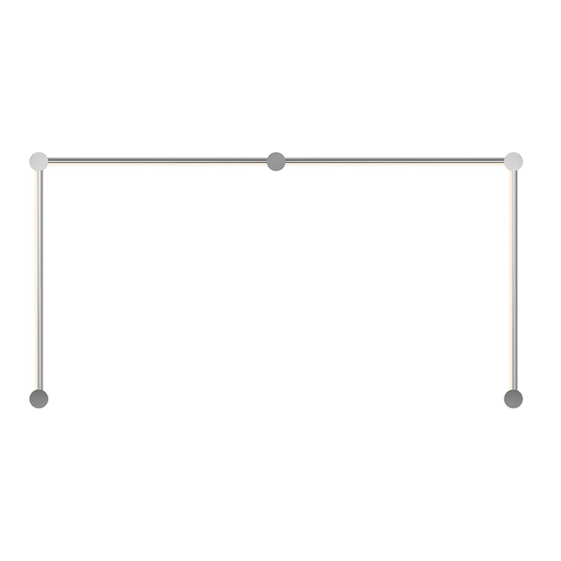 Sleek 24.75" Polished Chrome LED Wall Sconce with Adjustable Tubes