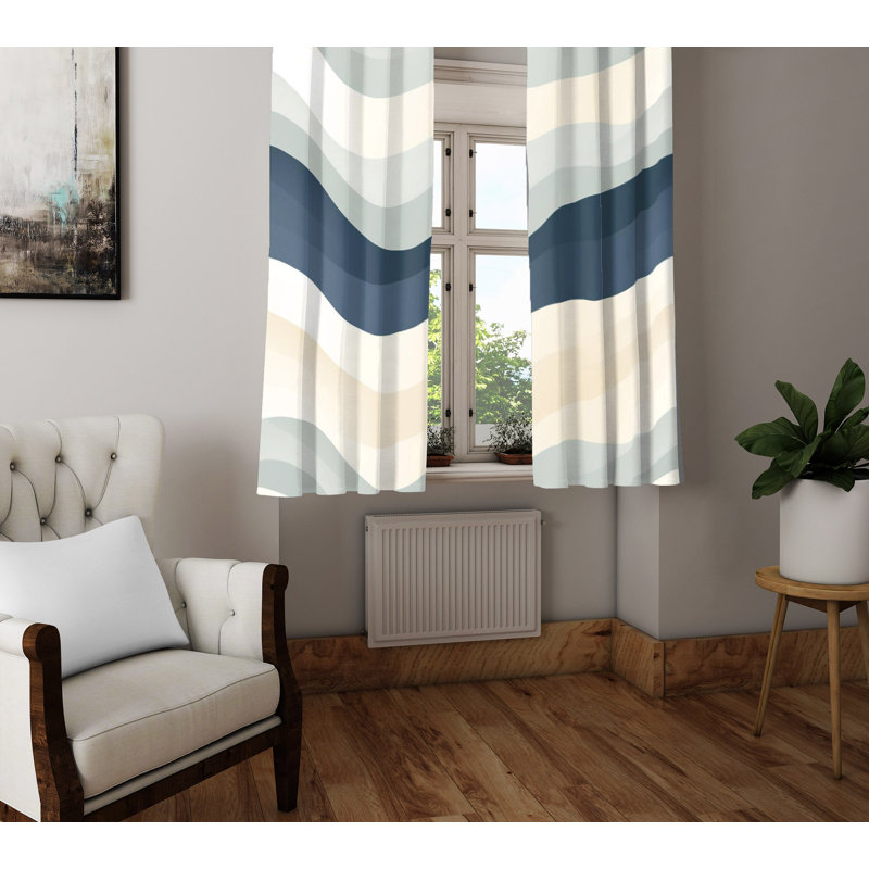 Paire de rideaux semi-transparents en polyester Chrystin, L 40 po x L 61 po