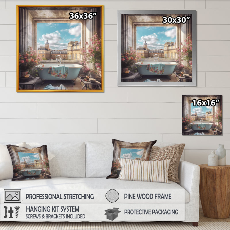 Landscape Majida Bath Serenity Canvas Print - Bath Serenity I, 16" H x 16" W x 1" D