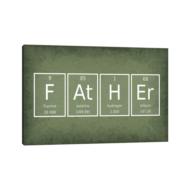 Father by GetYourNerdOn - Wrapped Canvas Gallery-Wrapped Canvas Giclée, 20.32 cm H x 30.48 cm W