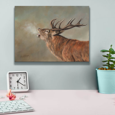Art mural sur toile, "Red Deer Stag2" par David Stribble
