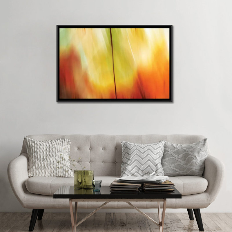 «Tie Dye I» par PI Studio - Estampe numérique sur toile tendue avec châssis, H 40 po x l 60 po x P 1,5 po, Pas de tapis