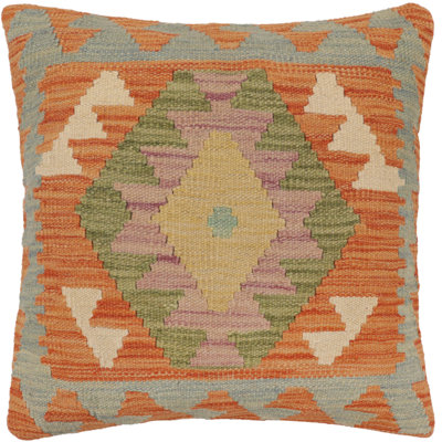 Tribal Kilim Pillow Geometric Throw Pillow