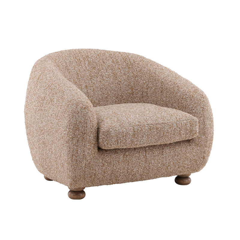Peggy Polyester Occasional Chair, Paris Latte