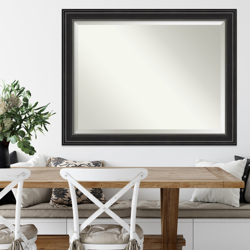 Black Rectangular Bathroom Vanity Wall Mirror