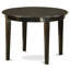 L'ensemble 5 pièces de table et chaises de cuisine comprend une table de salle à manger ronde et 4 chaises de salle à manger Parsons en tissu de couleur bleue, cappuccino de 42 po x 42 po-708597409-708597418-708597423
