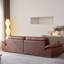 Canapé modulaire en similicuir caramel-128968840