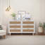 Commode 6 tiroirs en rotin naturel avec rangement spacieux