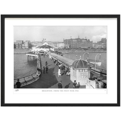 Brighton, From The West Pier 1921 by Francis Frith - Single Picture Frame Print