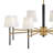 Saunders 40" Eight-Light Shaded Chandelier