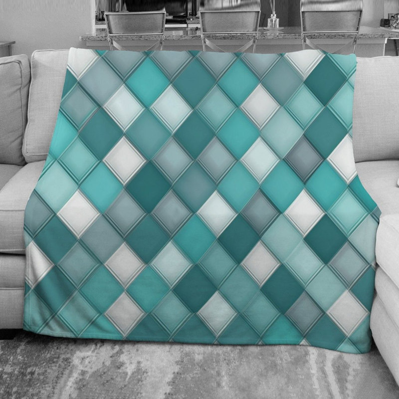 Machine Printed Throw Blanket, Throw