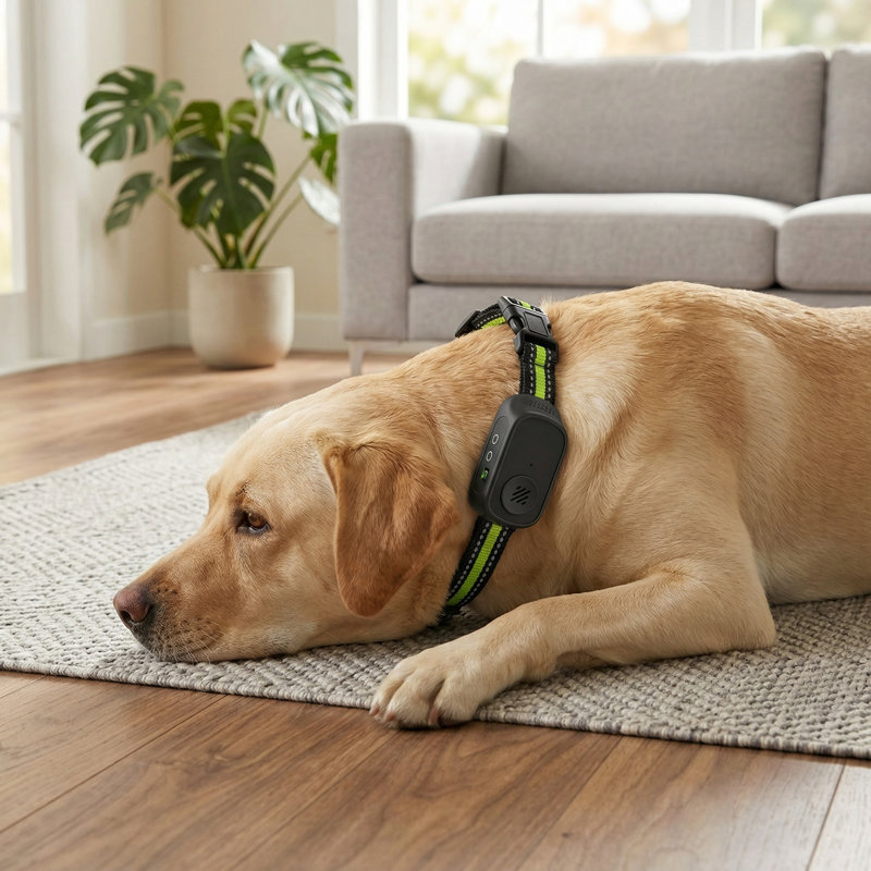 Collier anti-aboiement rechargeable avec bips, vibrations et chocs, dispositif d'entraînement sans danger avec 5 réglages de sensibilité, pour les chiens de petite taille et de taille moyenne