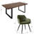 Bhagirath 31.5'' W 6-Person Rectangular Dining Set-1813835160-1837856884