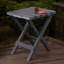 Petite table pliante portative de style Adirondack gris anthracite