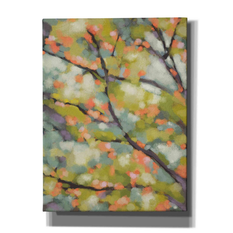 «Dappled Dusk I» par Chariklia Zarris, art mural sur toile, H 16 po x l 12 po x P 0,75 po
