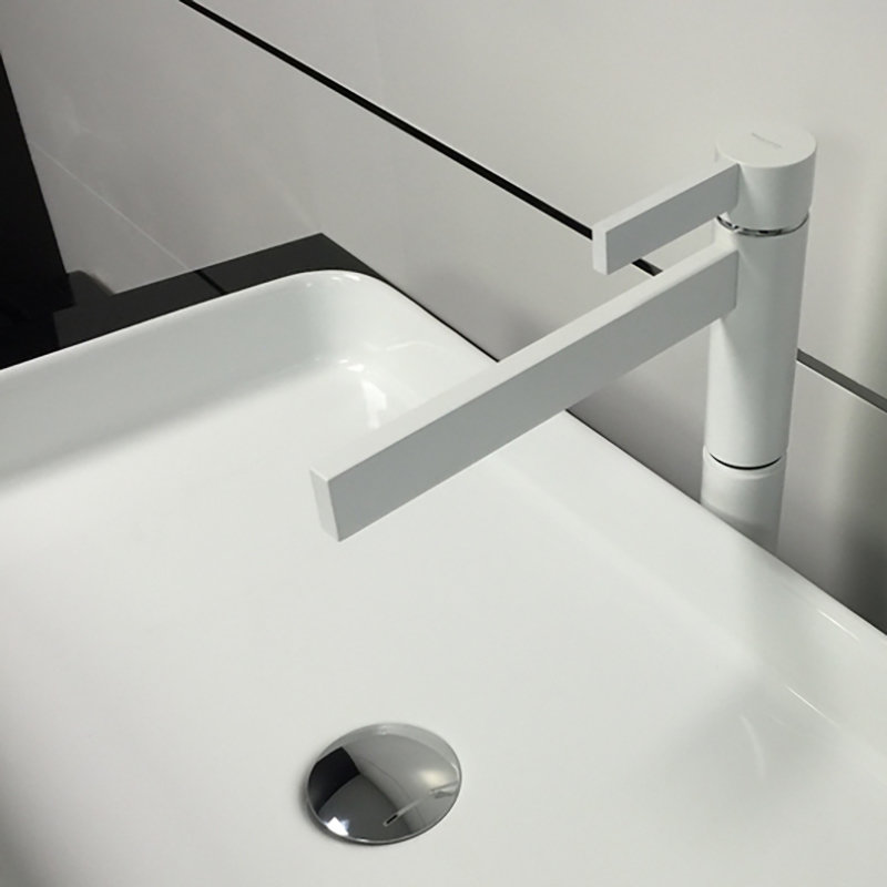 Sorrento Single-handle Bathroom Faucet, Matte White