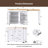 Kitchen Island Fits for Home with Extendable Dining Table, Built-in Charging Station, Adjustable Shelves & Spice Rack-129952350