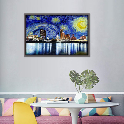 " Austin, Texas Starry Night Skyline "