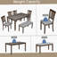 Ensemble de table de salle à manger 6 pièces pour des espaces de salle à manger harmonieux, idéal pour les réunions de famille et les occasions formelles-1245602142-1245602143