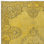 5.5x8 Ft Upcycled Handmade Turkish Area Rug, Yellow Over-Dyed Carpet with Medallion Design