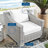 Conway Outdoor Patio Wicker Rattan Armchair-1206659682