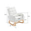 Chaise berçante classique rembourrée avec repose-pieds réglables-1072983779