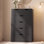 Commode 6 tiroirs l 27,6 ", commode haute 6 tiroirs pour la chambre à coucher