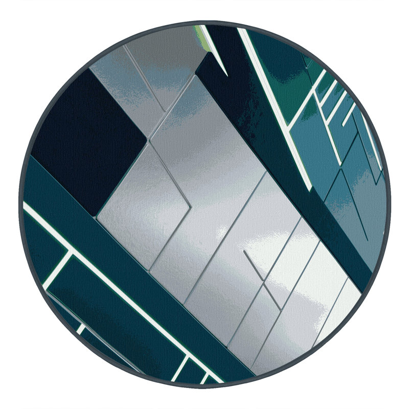 Nebula Wave Rug, Round 7'