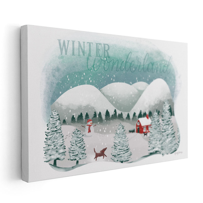 «Winter Wonderland I», reproduction d'art sur toile, H 12 po x l 18 po