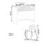 Bureau multifonctionnel au design italien