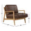 Carmelo Genuine Leather Accent Chair-202628059