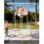 Wedding Flower Stand, 15.75-inch Column Flower Stand, Floral Stands with Acrylic Laminate, Rectangular Floral Display Rack for Wedding, Party, Birthday, Home, French Gold Stands-135243070