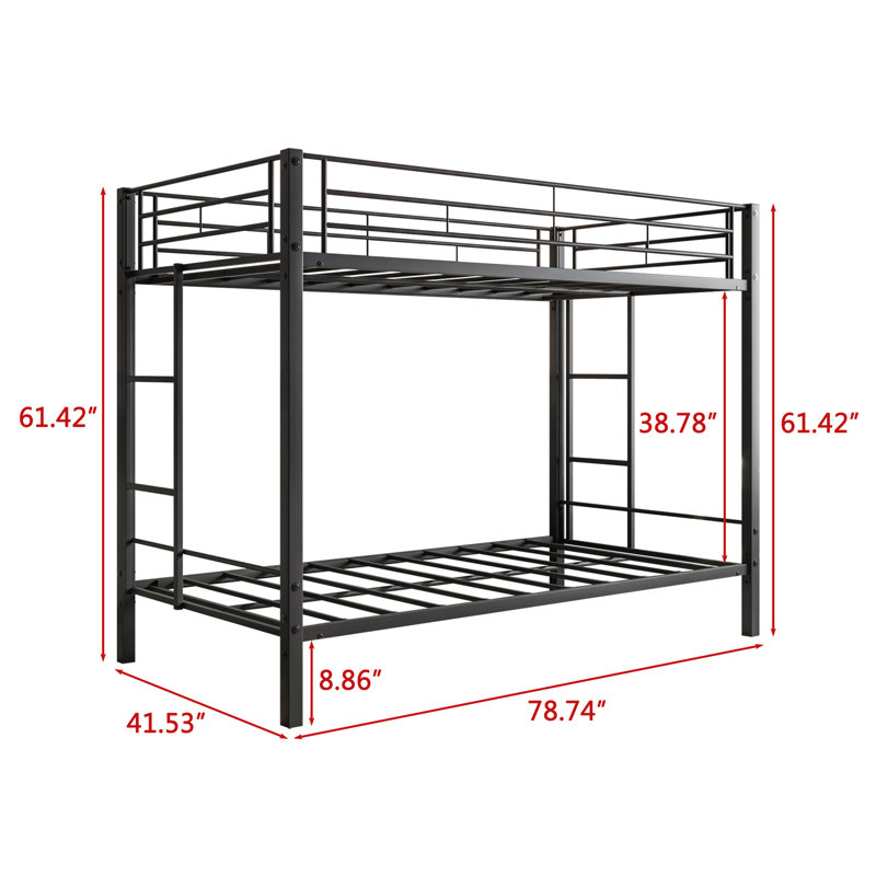Acacius Kids Twin Bunk Bed