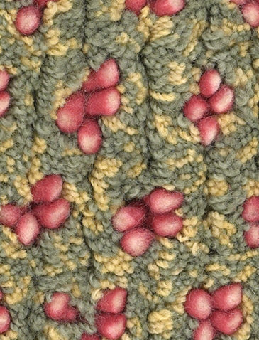 Funston Performance Wool Abstract Indoor Rug, Rectangle 7'9" x 10'6", Green/Red