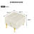 22 Inches Anti-Scratch Leather Storage Ottoman, Pet Friendly Entryway Bench With Golden Stainless Steel Legs-1566973676